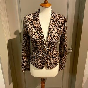Cheetah print blazer